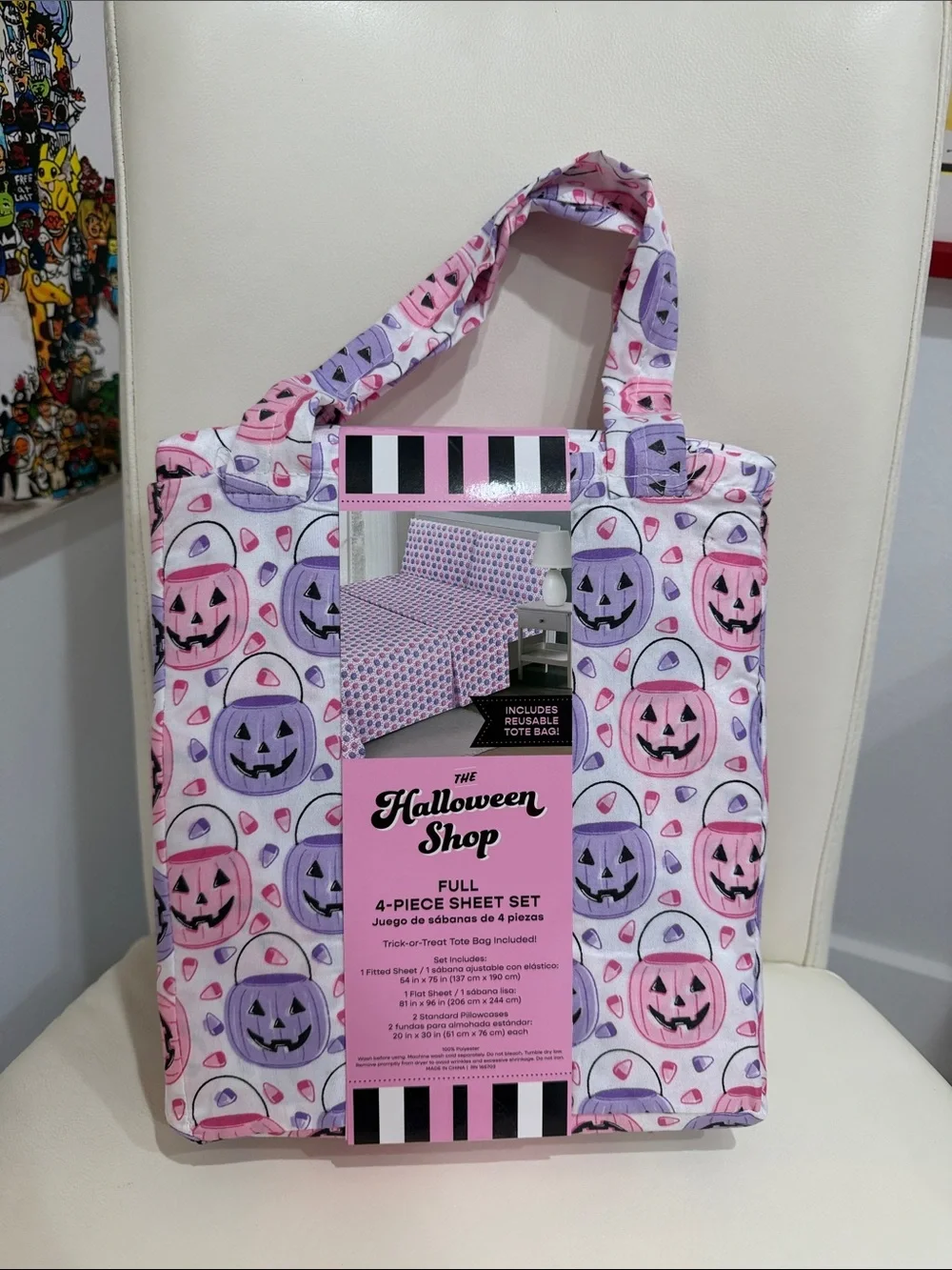 The Halloween Shop White/Pink & Purple 